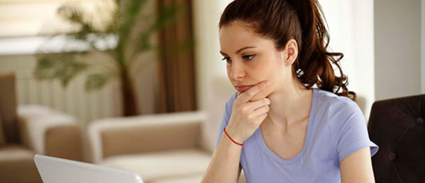 Young Woman With Laptop